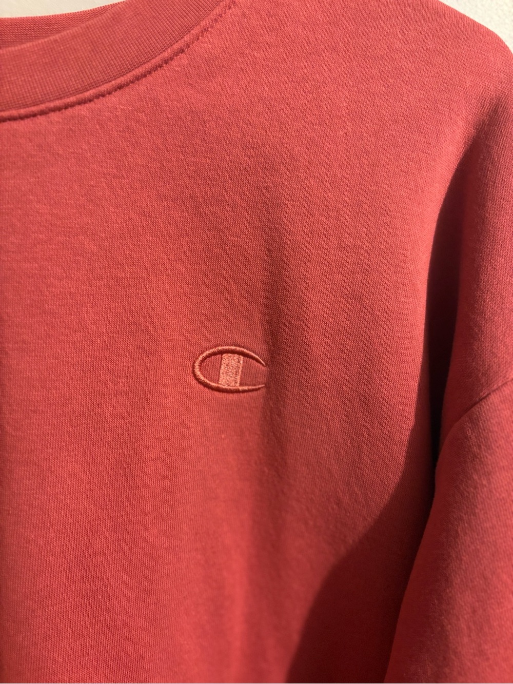 Champion Salmon Pink Pullover Sweatshirt - Picture 3 of 5